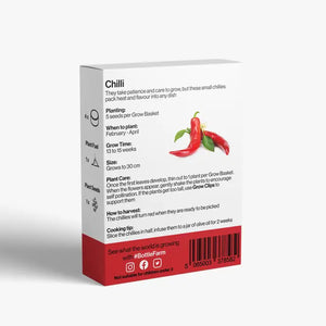 Red Hot Chilli Grow Pack - Refill Kit