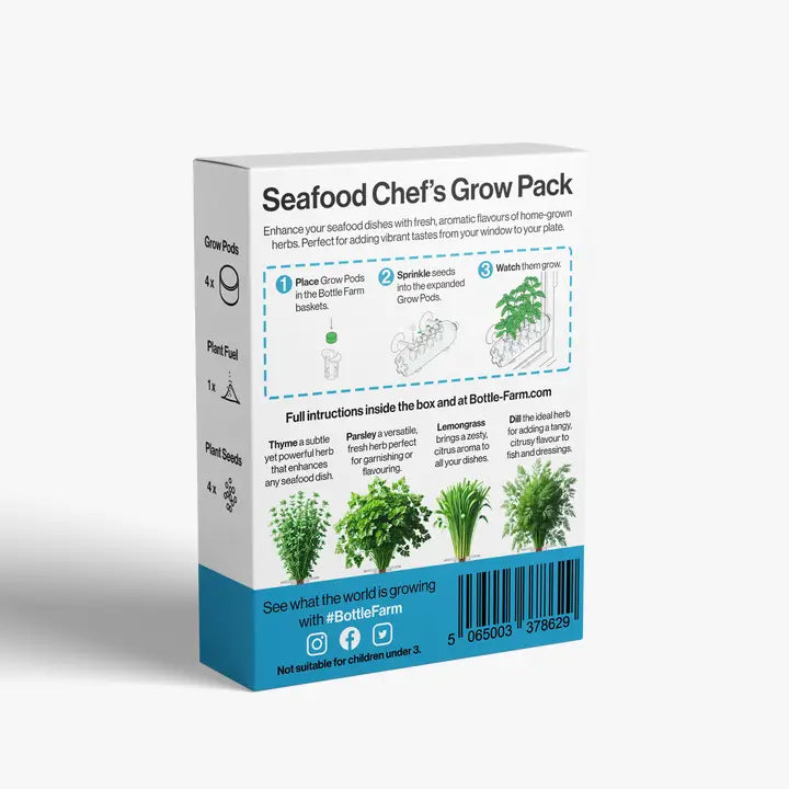 Seafood Chef's Grow Pack - Refill Kit